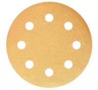 Шлифовальный круг Sunmight (Санмайт) GOLD B312T, 125 мм, на липучке, P400, 8 отверстий, 5 шт