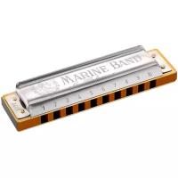 Губная гармоника диатоническая Hohner Marine Band 1896/20 nat minor (M1896436X) D, серебристый