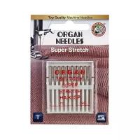 Иглы для швейных машин Organ супер стрейч 10/75-90 Blister