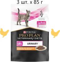 Влажный корм для кошек Purina Pro Plan Veterinary Diets UR St/Ox Urinary, при болезни нижних отделов мочевыводящих путей, с курицей