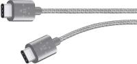 Дата-кабель с нейлоновой оплёткой Belkin MIXIT F2CU041 USB-C (1,8 м, 60 Вт, 480 Мбит|с) (Серый | Gray)