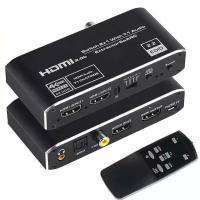 HDMI v2.0 переключатель-сумматор (Switch) 2:1 с Аудио выходами Pro-HD