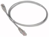 Кабель патч-корд U/UTP 5e кат. 0,3м. TWT TWT-45-45-0.3-GY RJ45 - RJ45, 4 пары, серый