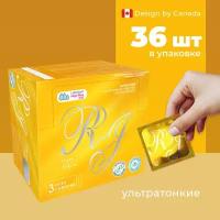 Презервативы из натурального латекса R and J ULTRA THIN (натуральные чувства) 36 шт в упаковке