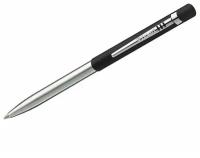 Ручка шариковая Luxor Gemini (0.8мм, синий цвет чернил, корпус черный/хром) кнопочный механизм, 10шт. (2035)