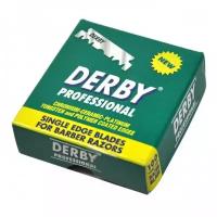 Derby Professional Single Edge Blades - Сменные лезвия для бритья Половинки 100 шт