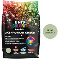 Затирка Unis Colorit 2 кг U330 оливковый