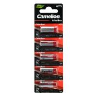 Батарейка алкалиновая Camelion Mercury Free, A23 (MN21, LR23A, LRV08)-5BL, 12В, блистер,5 шт