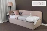 Угловая диван-кровать LOO 90х200, детская кровать, подростковая кровать, велюр