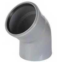 Отвод для внутренней канализации полипропиленовый (ПП) 110 мм х 45° Политэк