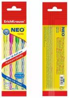 Ручки шариковые ErichKrause Neo Candy, чернила синие, 12 упаковок по 4 шт