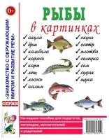 Набор обучающих карточек Гном и Д Знакомство с Окружающим Миром. Рыбы в картинках. 2022 год