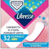 Ежедневные прокладки Libresse Dailyfresh Normal Deo, 32 шт