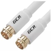 Кабель GCR мale F81 / мale F81, резьба GCR-CTV1, 1.5 м, 1 шт., белый