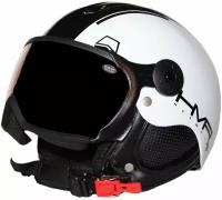 Шлем горнолыжный с визором HMR SPORT LINE EASY: Z1 Black / White-Z104_58/59 (XL)+VTF11