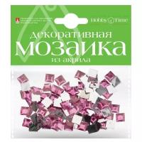 Мозаика декоративная из акрила 8Х8 ММ,100 ШТ, фуксия