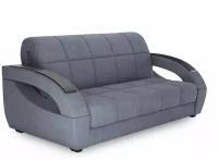 Прямой диван Первый Мебельный Оазис Графит, велюр 180х205 см С ящиком