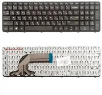 Keyboard / Клавиатура для HP Pavilion 15, 15-a, 15-e, 15-n, 250 G3, 255 G3, 256 G3 (ZeepDeep Haptic) [719853-251] Black, Black frame, гор. Enter