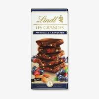 Lindt Les Grandes шоколад с черникой и клюквой 150 гр (Финляндия)