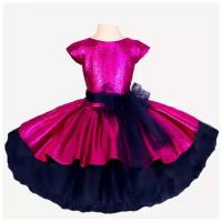 Нарядное платье для девочки Стиляжка. Розовый