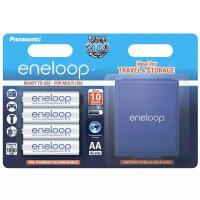 Аккумулятор Panasonic Eneloop (BK-3MCCEC4BE), АА, 1900mAh, 4шт, блистер с кейсом