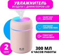 Аромадиффузор-ночник Humidifier H2O, розовый