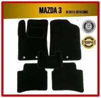 Комплект ворсовых ковриков ECO на Mazda 3 III 2013-2019 (BM) / Мазда 3