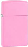 Zippo Зажигалка Zippo 1638 Pink Matte (узкий корпус Slim)