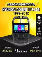 Магнитола TS7 Hyundai Accent 2 LC2 99-12 2/32Gb