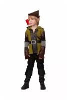 Карнавальный костюм «Робин Гуд», штаны, куртка, головной убор, р. 32, рост 128 см