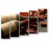 Модульная картина Коллекционное вино 90x63