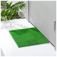 Покрытие ковровое щетинистое «Травка-эконом», 36×48 см, цвет зелёный (1шт.)