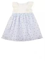 Платье для девочек Mini Maxi, модель 6303, цвет белый/голубой (110)