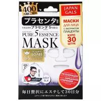 Japan Gals Тканевая маска Pure5 Essence с плацентой, 30 шт