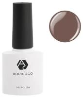 ADRICOCO Гель лак для ногтей шеллак, уф гель лак, плотный, 8 мл, 129 шоколадный трюфель