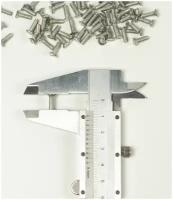 Винт М 3х10 с потайной головкой, прямой шлиц, 100шт