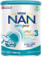 NAN 3 OPTIPRO Детское молочко для детей с 12 месяцев с олигосахаридами 2'FL, 400 г