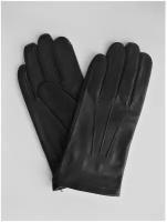 Мужские перчатки из натуральной кожи ягненка на шелковой подкладке
