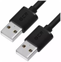 Кабель USB 2.0 AM / AM для подключения компьютера ноутбука (GCR-AM5). черный. 0.15м