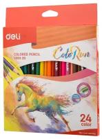 Карандаши цветные Deli ColoRun EC00320 тополь 24цв. коробка/европод