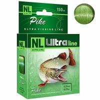 Монофильная леска для рыбалки AQUA NL ULTRA PIKE (Щука) 150m 0,25mm ( 1 штука )