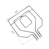 ТЭН для духовки 1300/1500W, 230V, гриль, BOSCH/SIEMENS NEFF крепление под лампу (773539, 471369, 38BS057) 370х365 мм