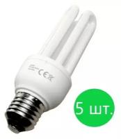 Лампы люминесцентные энергосберегающие E27 23W 2700K (теплый свет), Eco General Electric, 5 штук