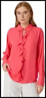 Блузка с длинным рукавом KOTON WOMEN, 2SAK60196UW, цвет: FUSHIA, размер: 40
