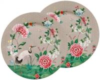 Набор из 2-х тарелок Pip Studio Blushing Birds Khaki, д. 32 см, 51.001.214