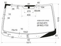 Стекло Лобовое Hyundai H1-Starex/Grand Starex/I800 07- XYG арт. H300-VCP LFW/X