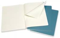 Блокнот Moleskine CAHIER JOURNAL CH021B44 XLarge 190х250мм обложка картон 120стр. линейка голубой (3шт)