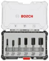 Набор прямых фрез Bosch 2607017466, 8 мм, 6 шт