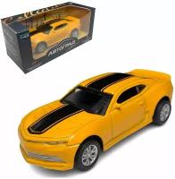 Модель металлическая Chevrolet Camaro, жёлтый, масштаб 1:43