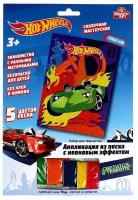 MultiArt Набор для творчества Hot Wheels аппликация из песка, 100NEONSAND-HW разноцветный